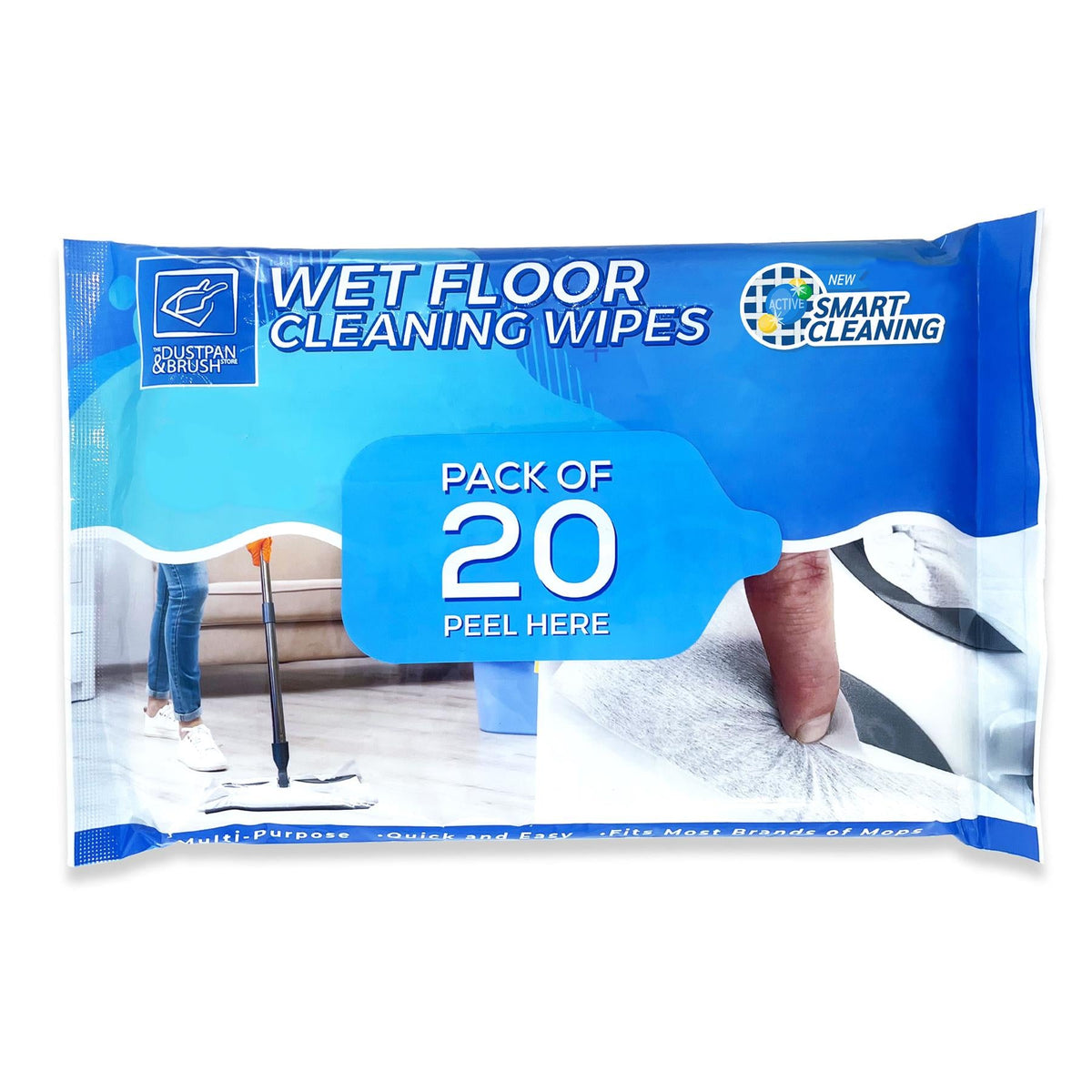 Wet Floor Cleaning Wipes – Disposable Multi-Surface Wipes