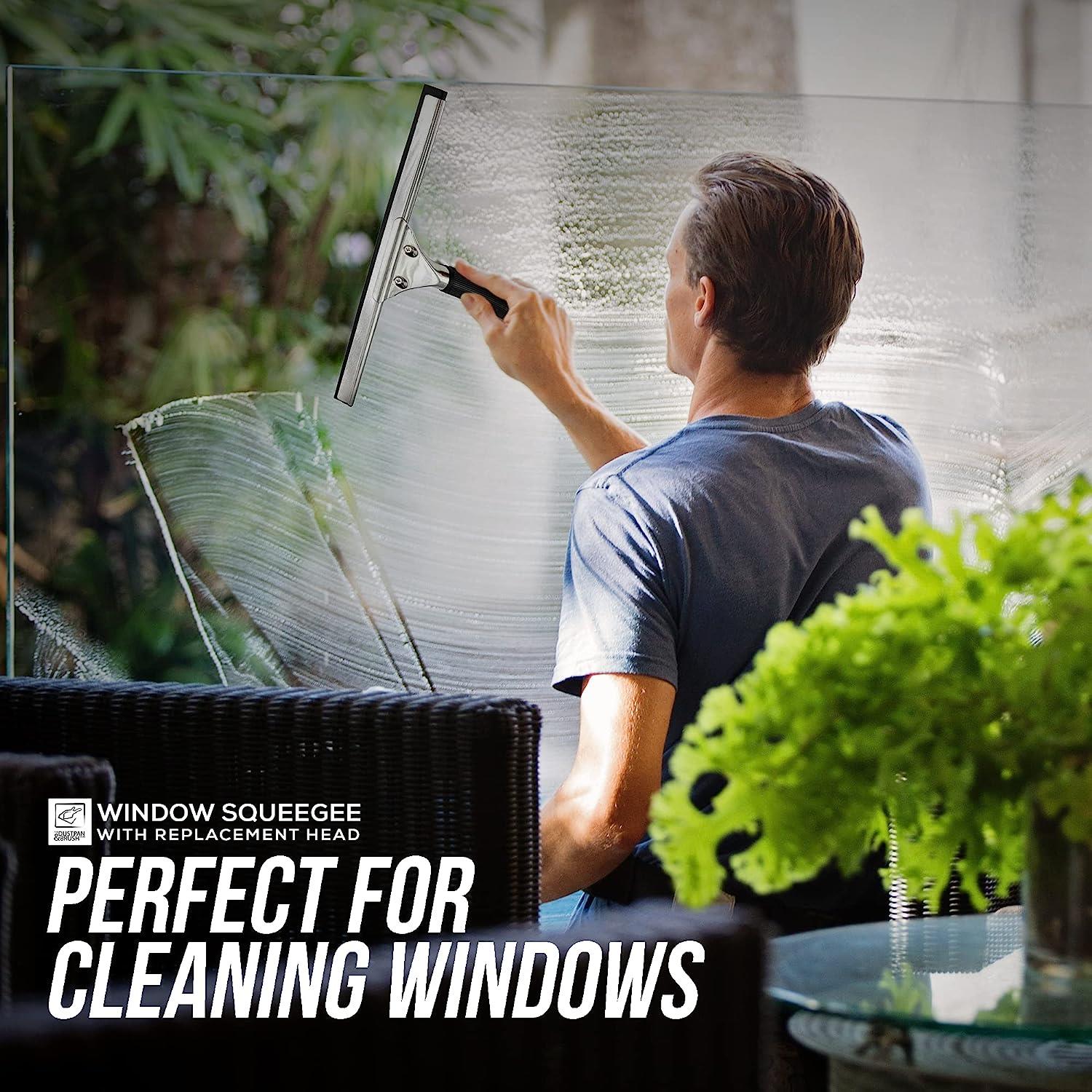 14" Stainless Steel Squeegee & Replacement Rubber
