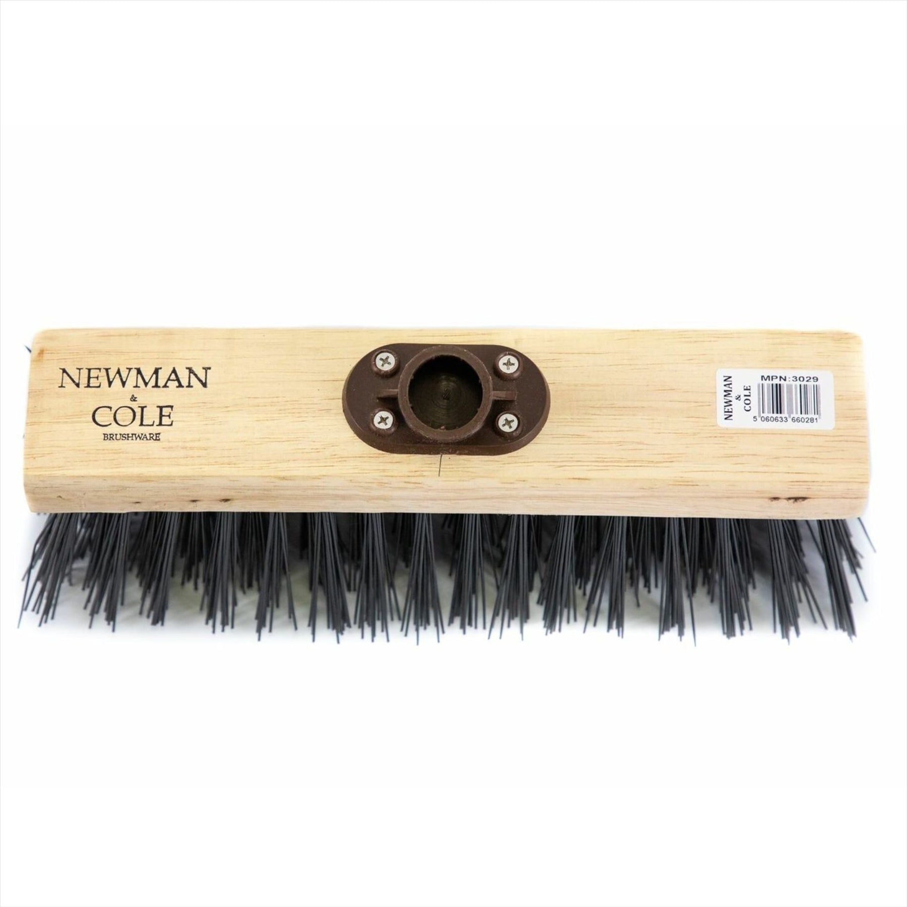 Newman and Cole 13 Inch PVC Flat Broom Head with Plastic Socket