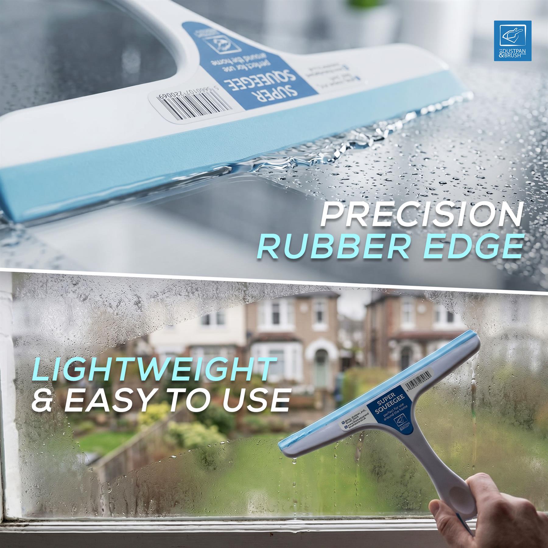 Window & Shower Squeegee Pack of 2 – Blue & White