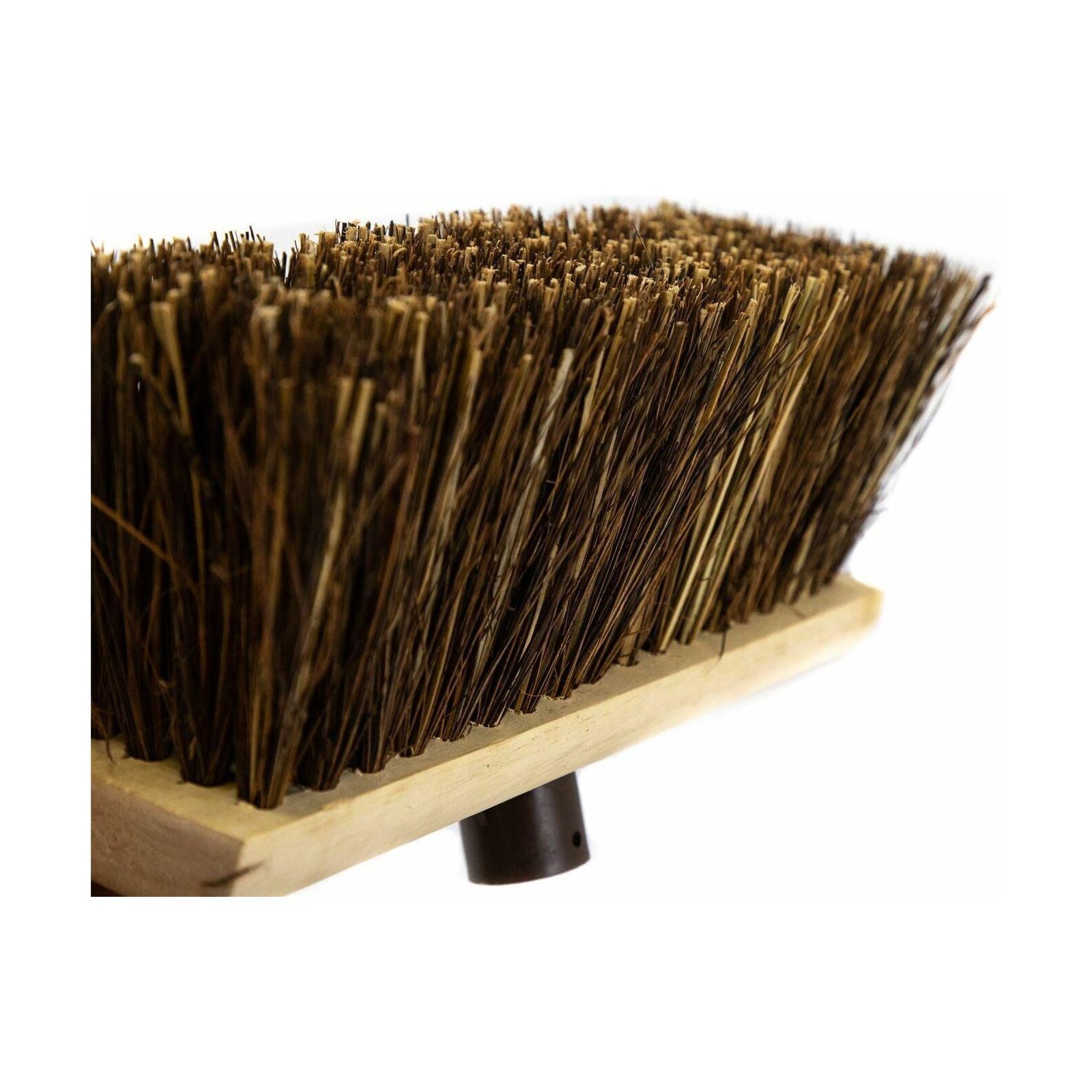 13" Newman & Cole Bass & Cane Flat Broom with Handle