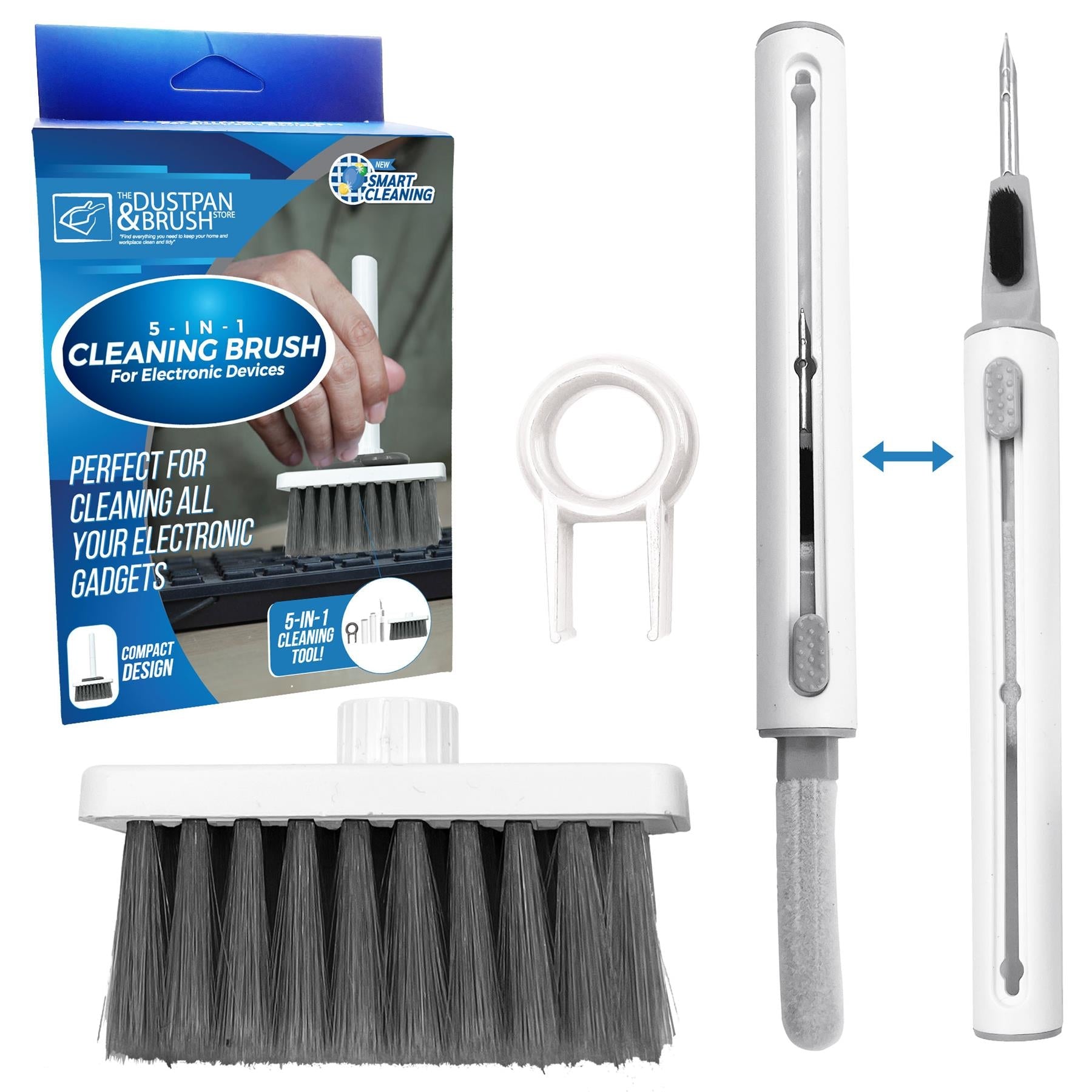 5-in-1 Electronics Cleaning Brush Kit | Keyboard, Phone & Earphone Cleaner