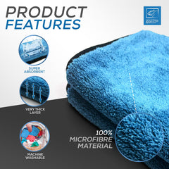 Thick Microfibre Drying Towel for Cars Glass & Polishing