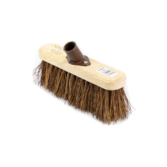 Newman and Cole 10" Natural Stiff Bassine Broom Head with Plastic Socket