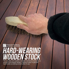 Traditional Wooden Bassine Scrubbing Brushes | Pack of 2