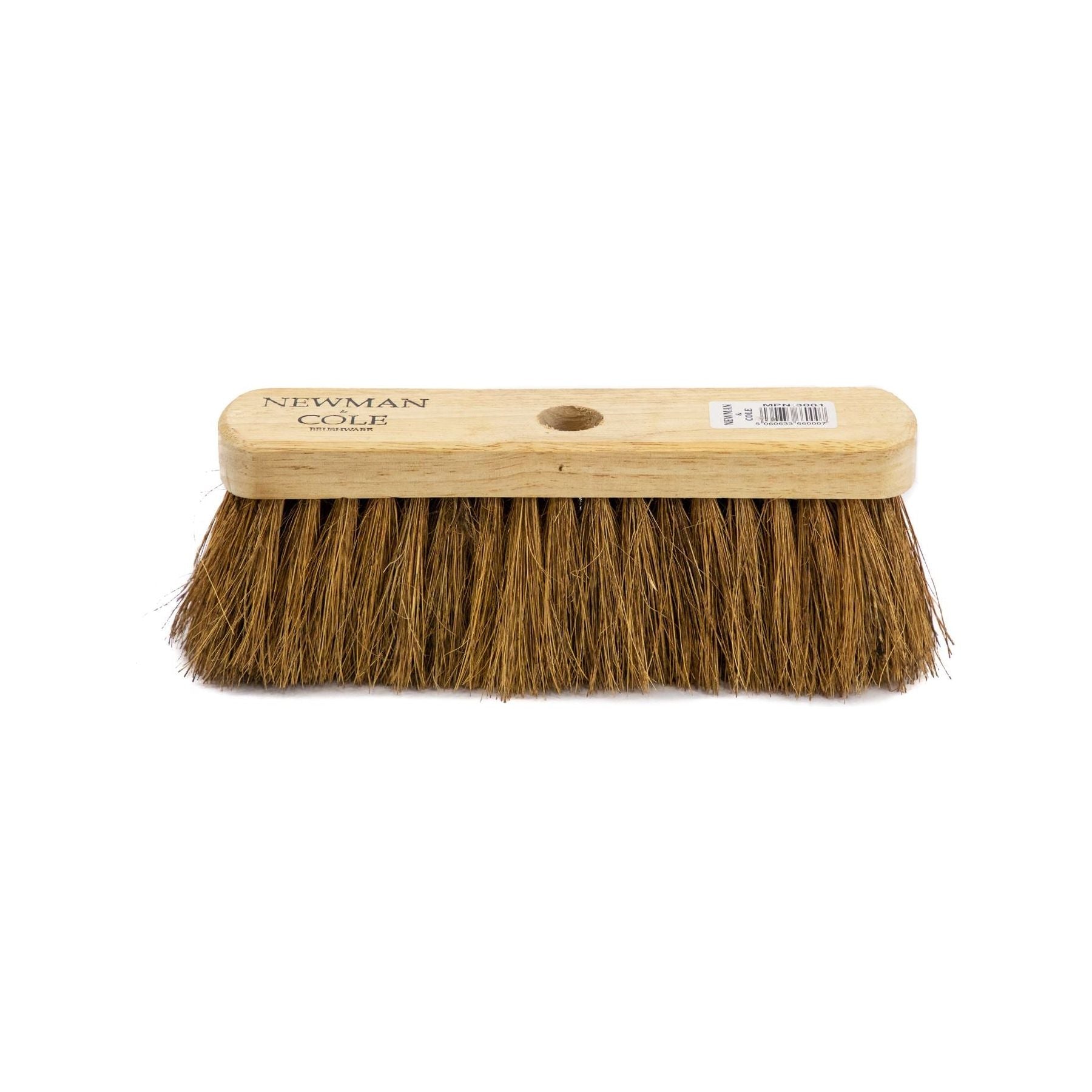 10" Newman & Cole Soft Coco Broom with Wooden Handle