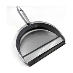 Plastic Dustpan Only with Rubber Lip | Value Silver Dustpan