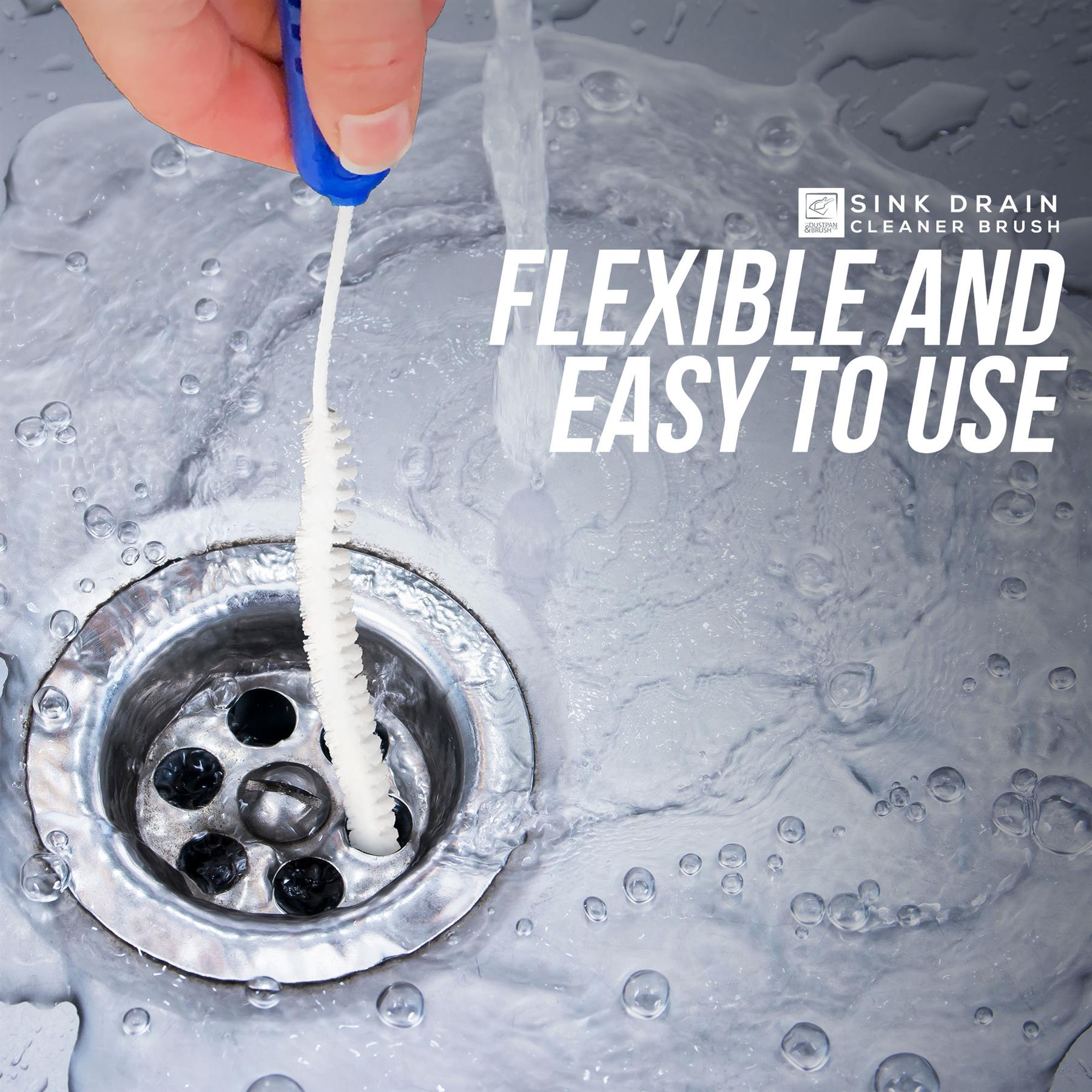 Flexible Drain & Sink Cleaning Brush | Pack of 2