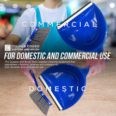 Blue Colour Coded Dustpan and Brush Set