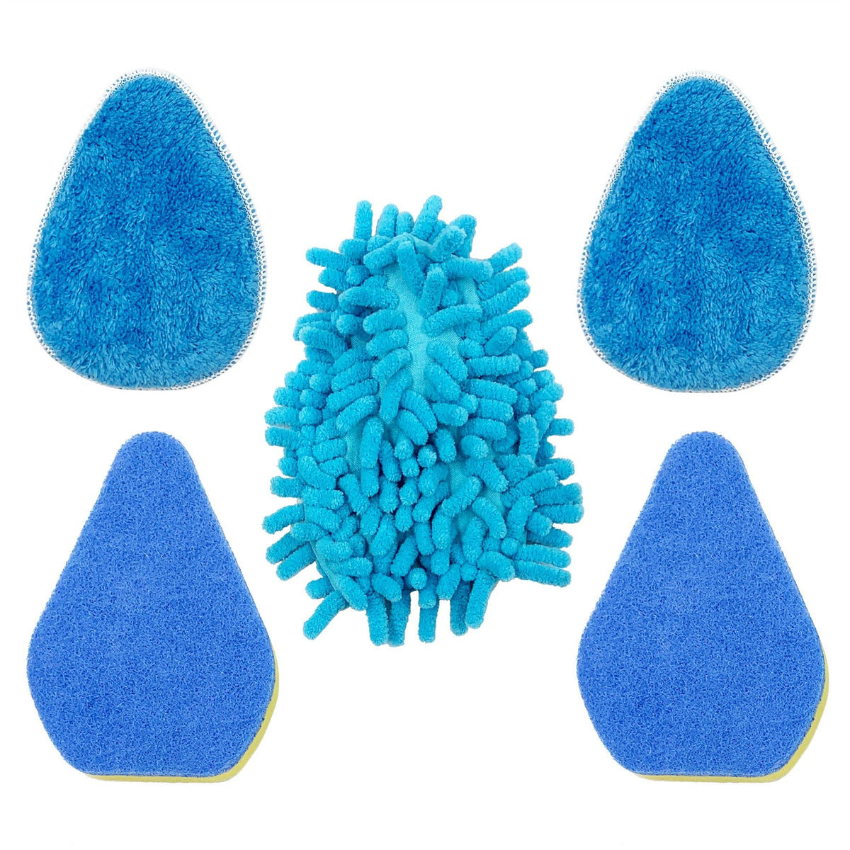 Bathroom Tile Cleaning Kit Refill Set Pads for Telescopic Mop