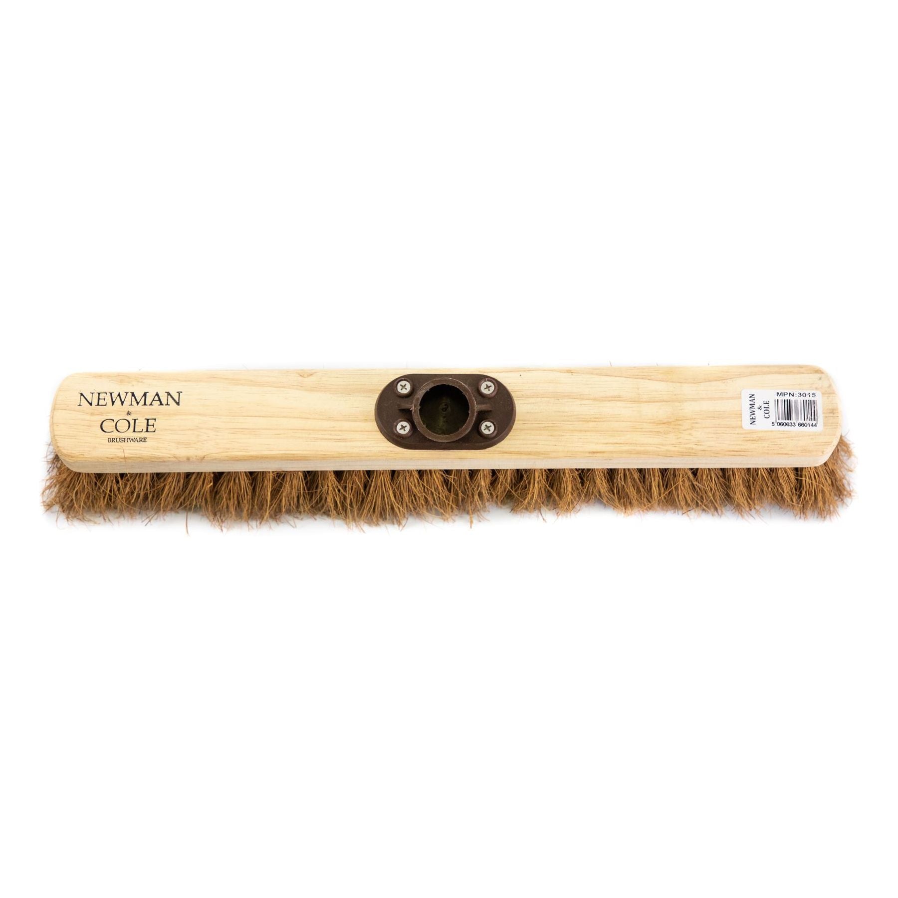 18" Newman and Cole Natural Soft Coco Broom Head with Plastic Socket