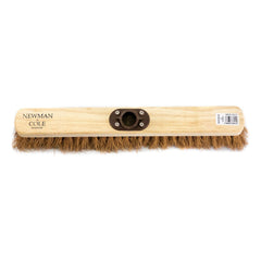18" Newman and Cole Natural Soft Coco Broom Head with Plastic Socket