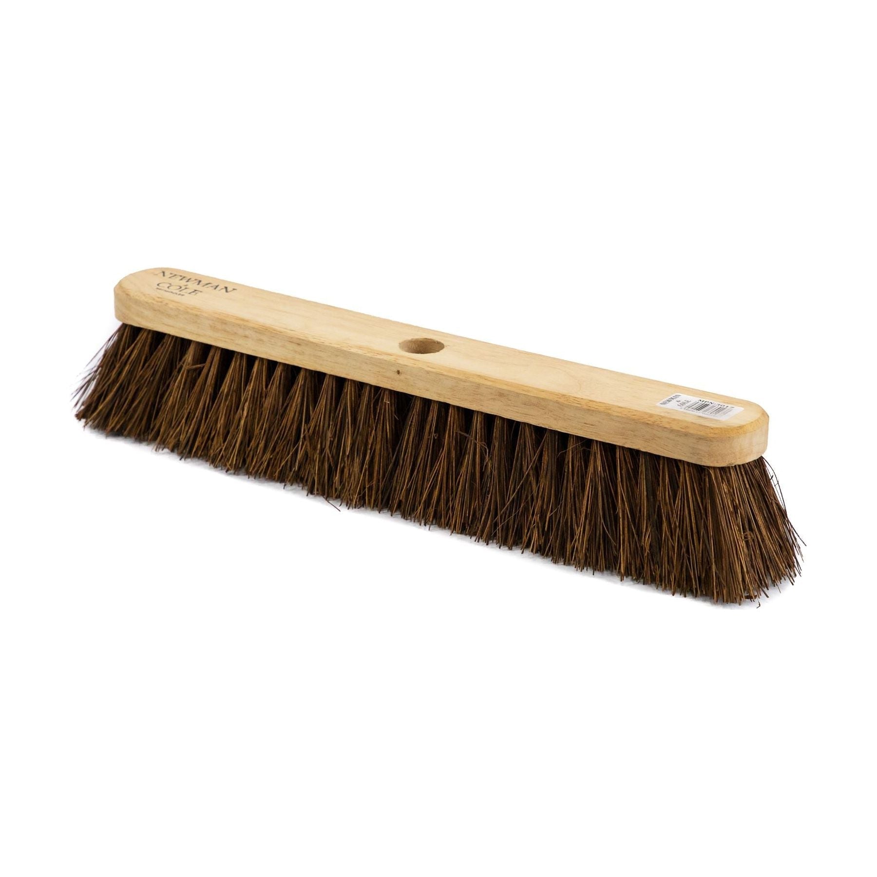 18" Newman & Cole Stiff Bassine Broom Head with Handle