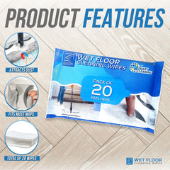 Wet Floor Cleaning Wipes – Disposable Multi-Surface Wipes