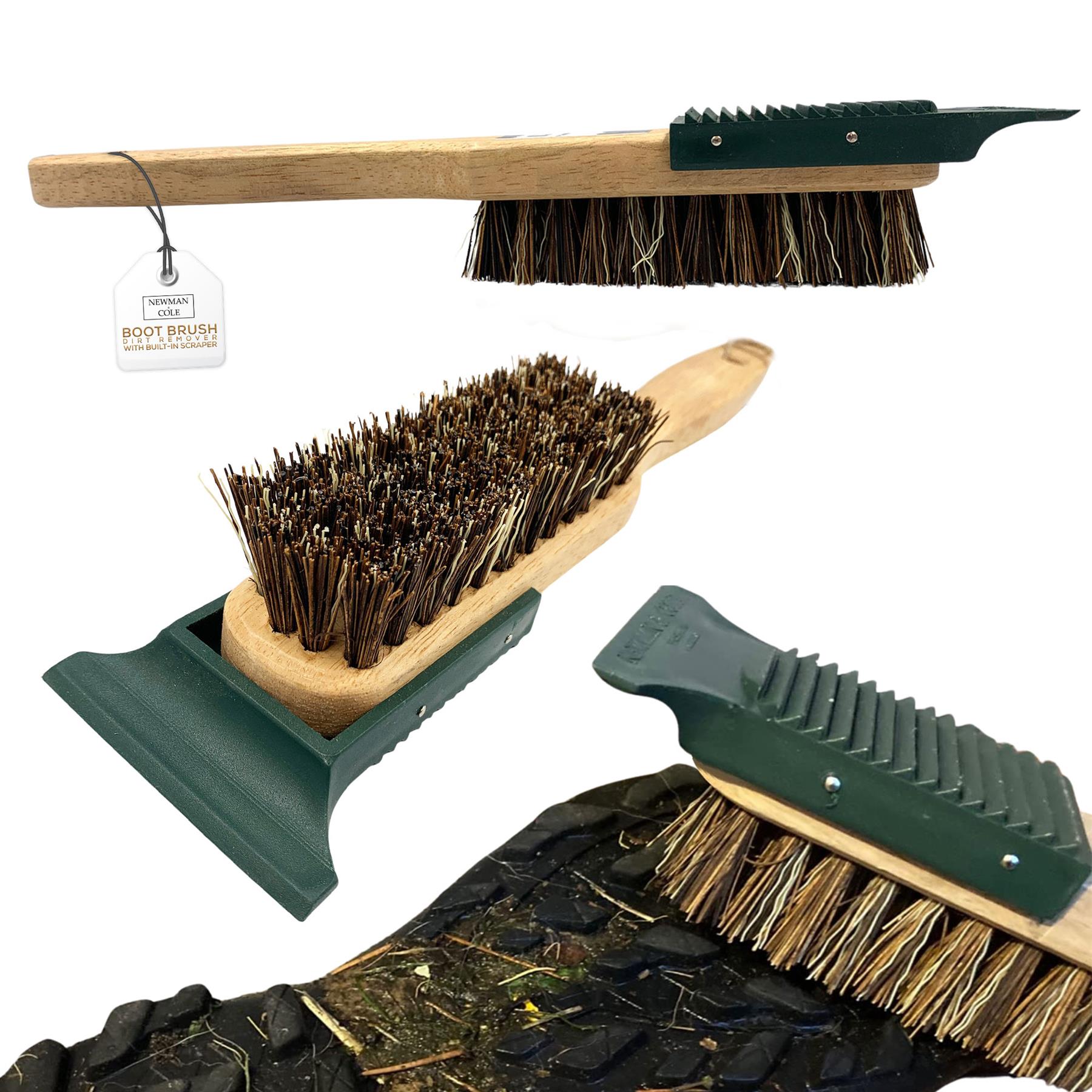 Newman & Cole Shoe & Boot Brush with Mud Scraper
