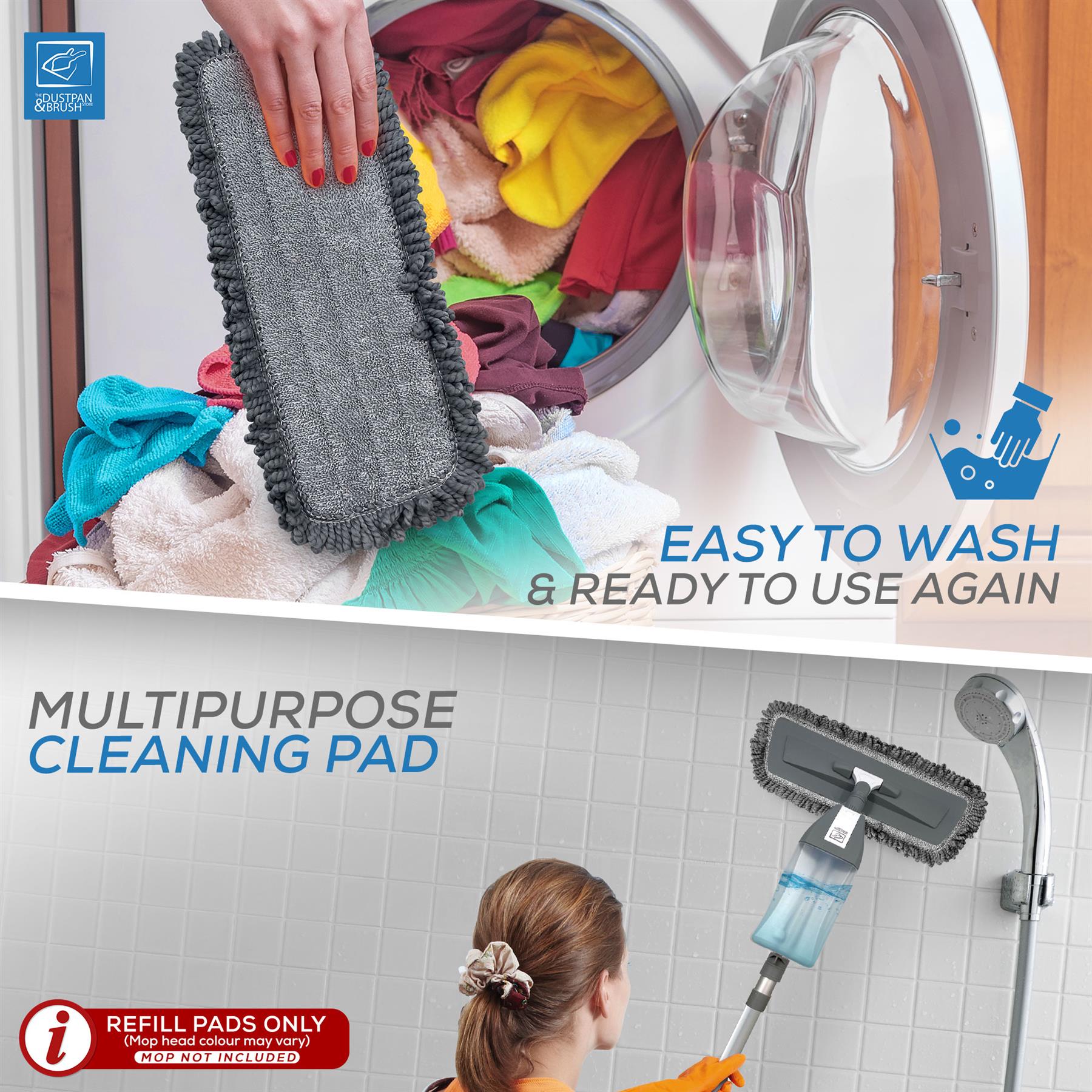 Replacement Spray Mop Head | Washable Microfibre Refill