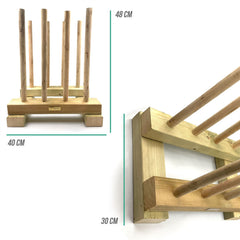 Wooden Welly Boot Stand | Holds 4 Pairs of Wellington Boots