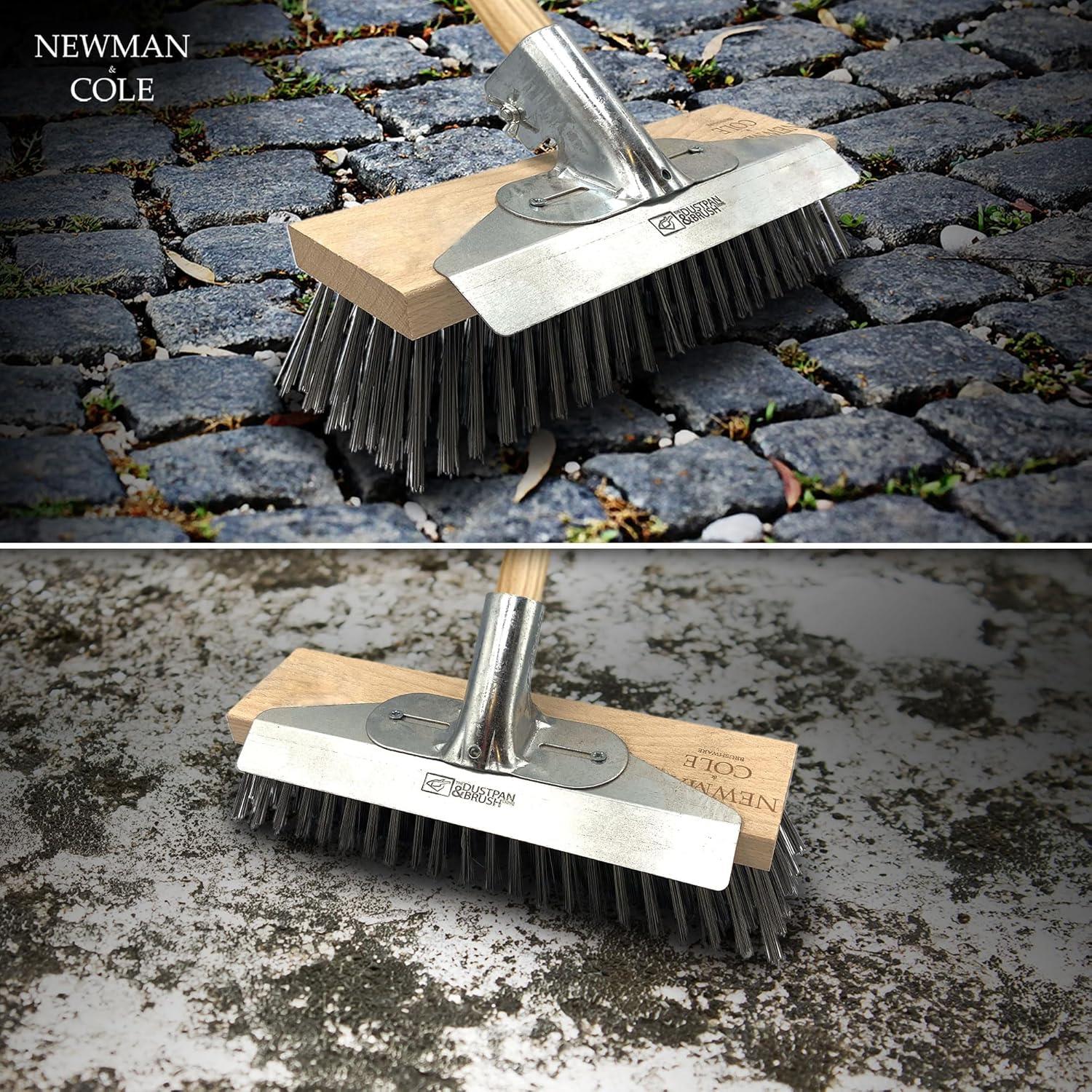 Newman & Cole 12" Wire Broom with Scraper & Handle