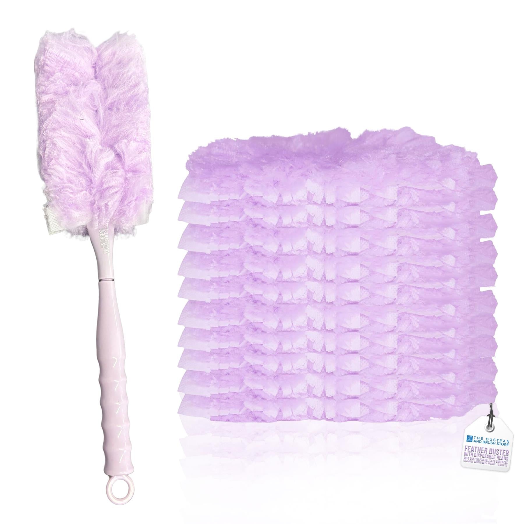Fluffy Duster with 10 Refills | Disposable Dusting Heads