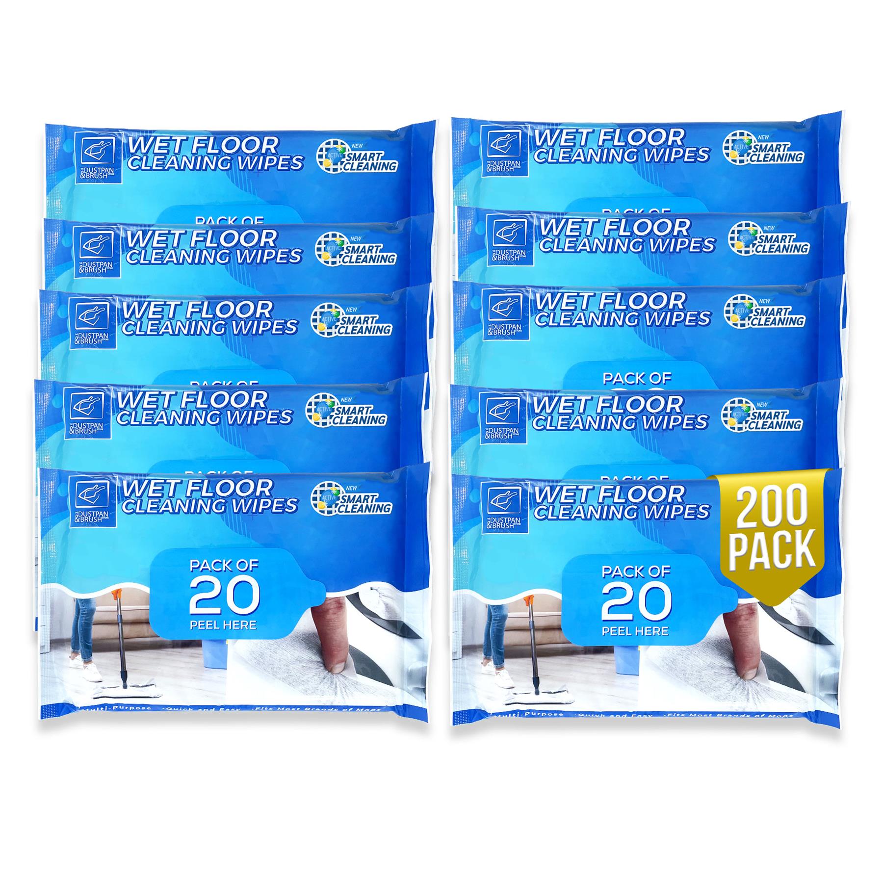 Wet Floor Cleaning Wipes – Disposable Multi-Surface Wipes