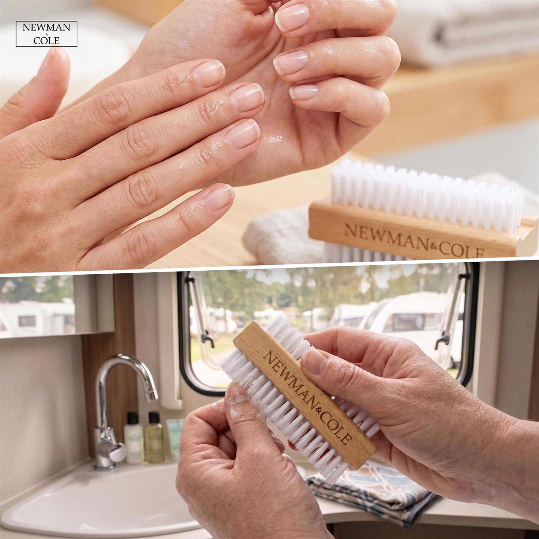 Newman and Cole Wooden Nail Brush - Pack of 3