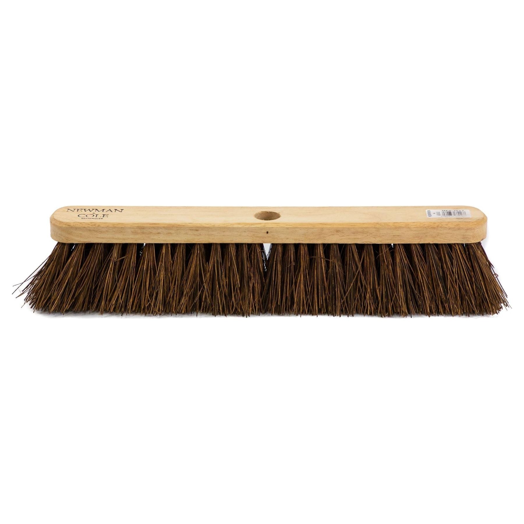18" Newman & Cole Stiff Bassine Broom Head with Handle