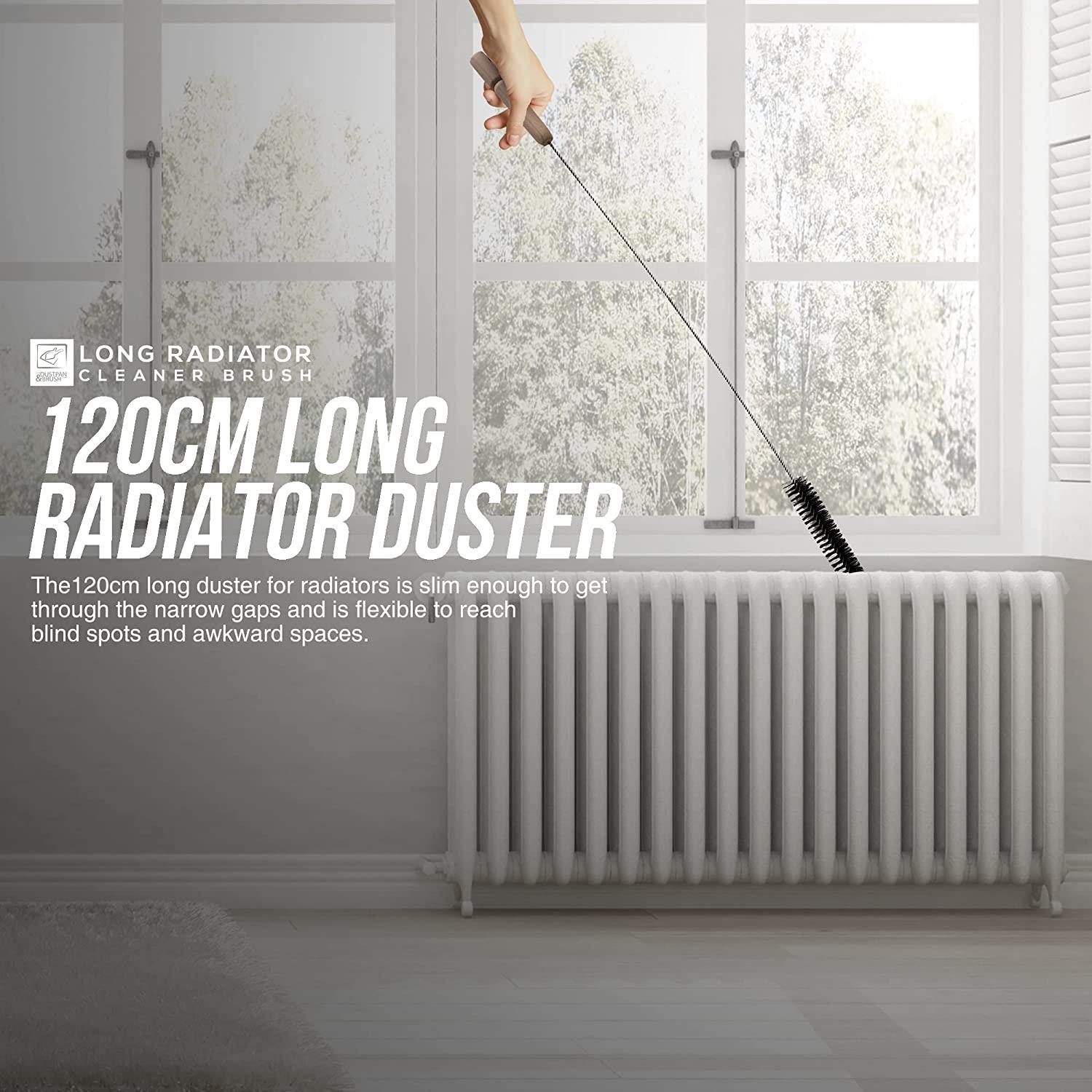 Long Reach Radiator Cleaning Brush – Flexible 113cm Duster