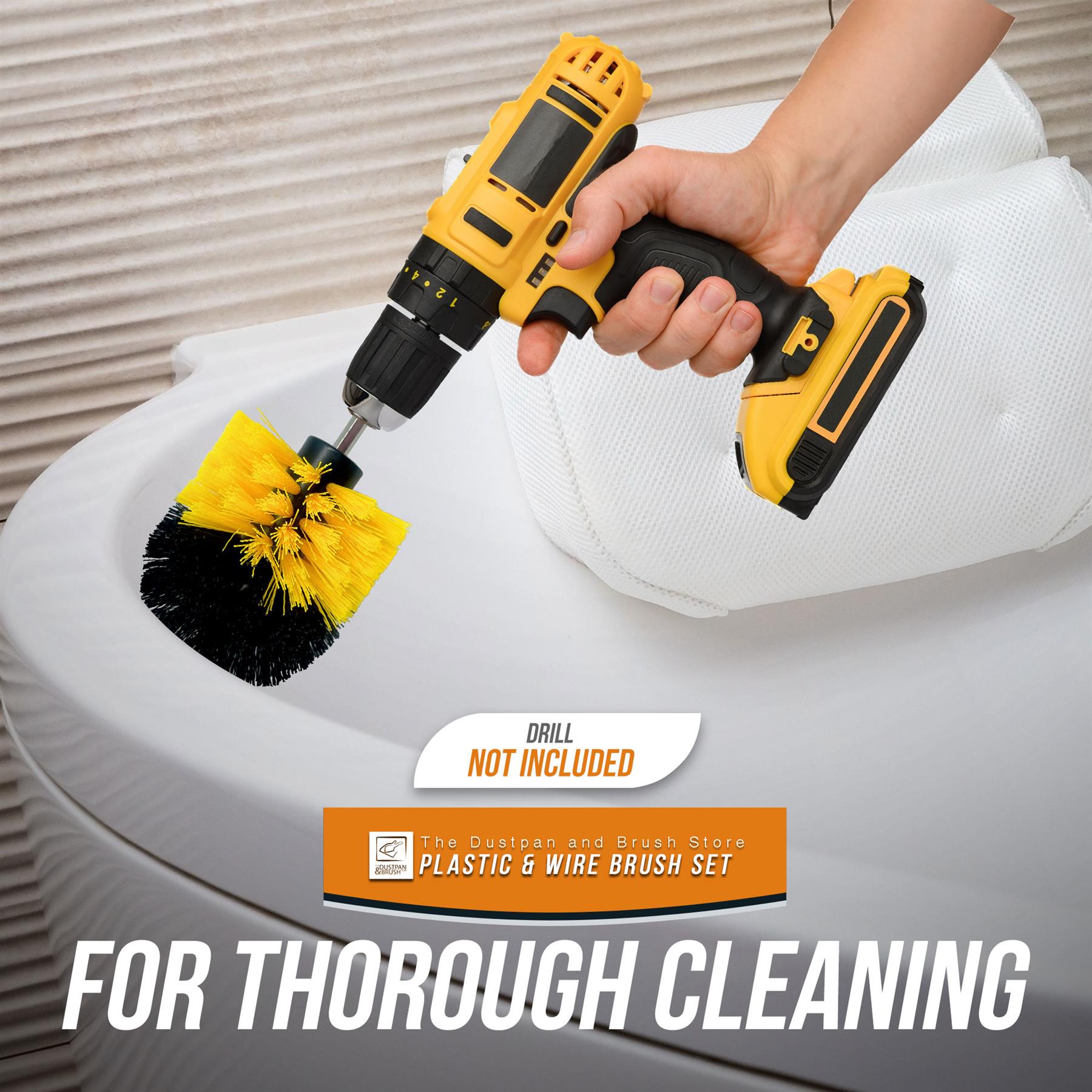 Drill Brush Set | 14 Piece Plastic & Wire Cleaning Attachments