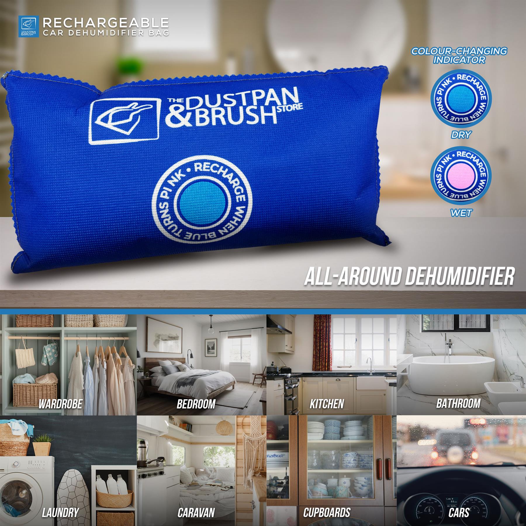 Rechargeable Moisture Trap | Reusable Dehumidifier