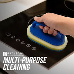 Easy Grip Cleaning Sponge with Removable Scrub Pads