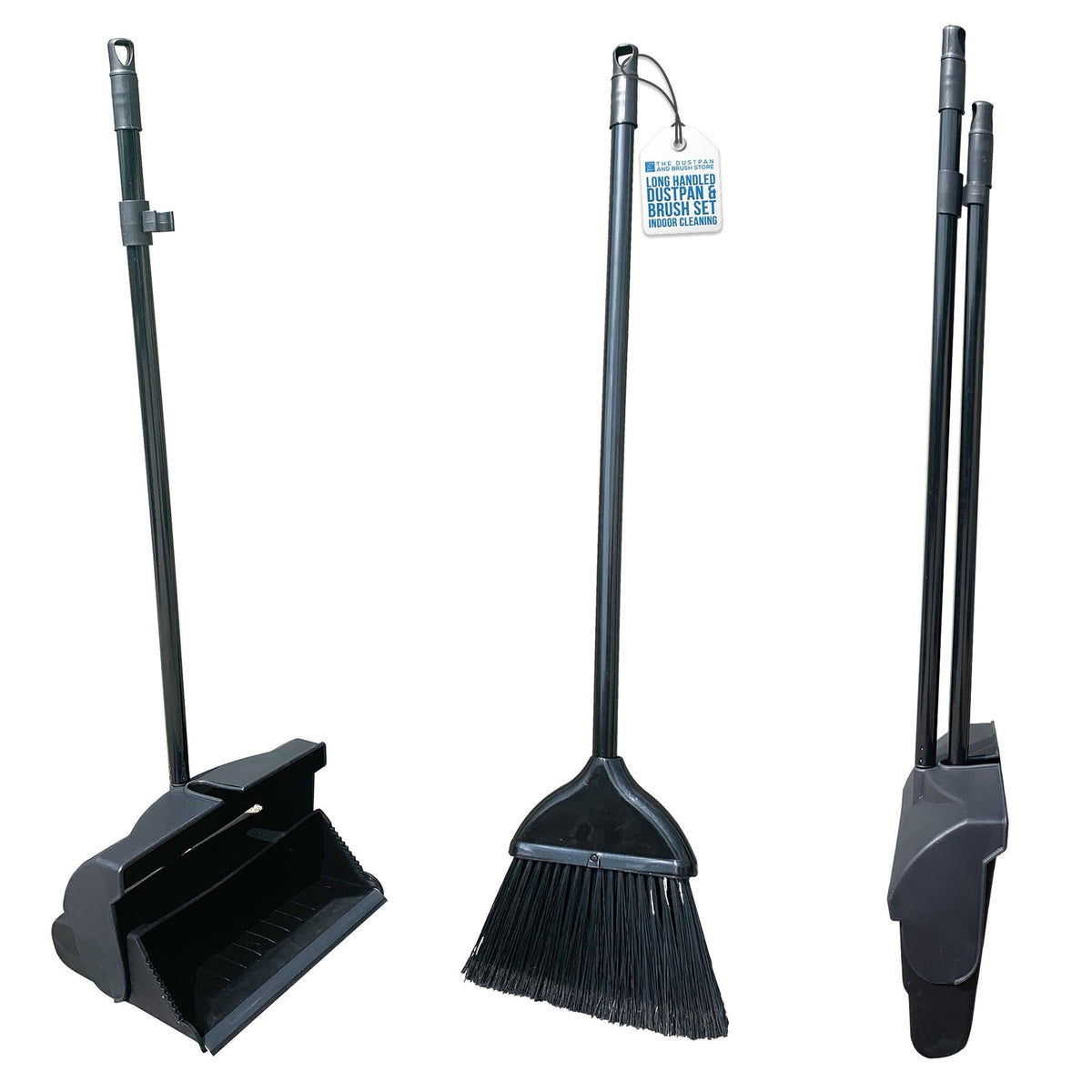 Long Handled Dustpan and Brush Set – Upright Floor Cleaner for Easy Cleaning
