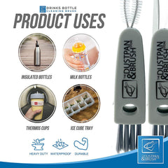 Drinks Bottle Cap & Gap Cleaning Brush – Pack of 2