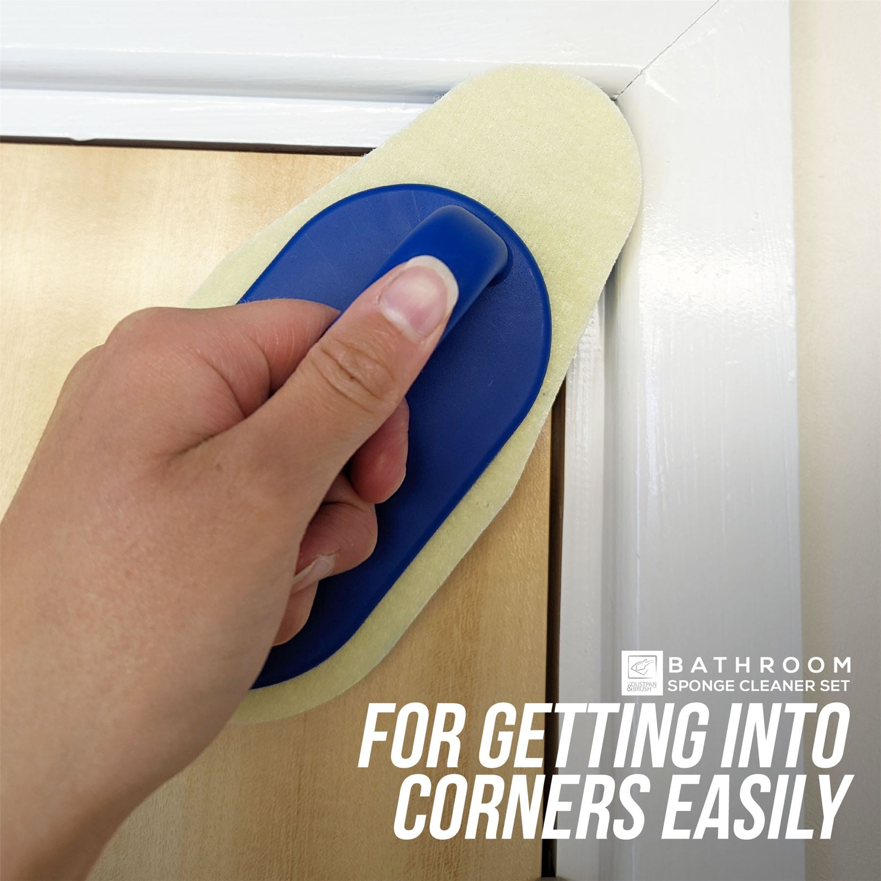 Easy Grip Cleaning Sponge with Removable Scrub Pads