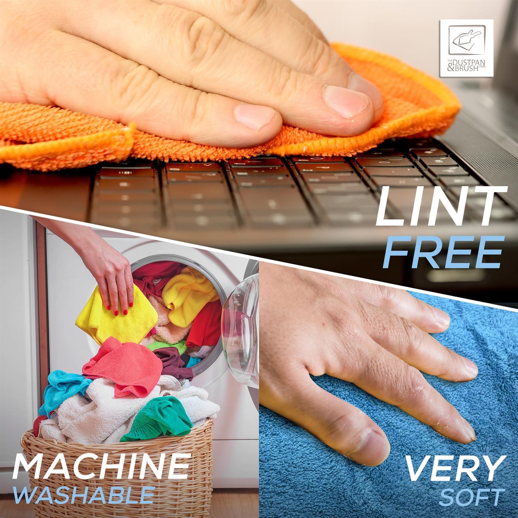 Pack of 40 Microfibre Cleaning Cloths (40x40cm)