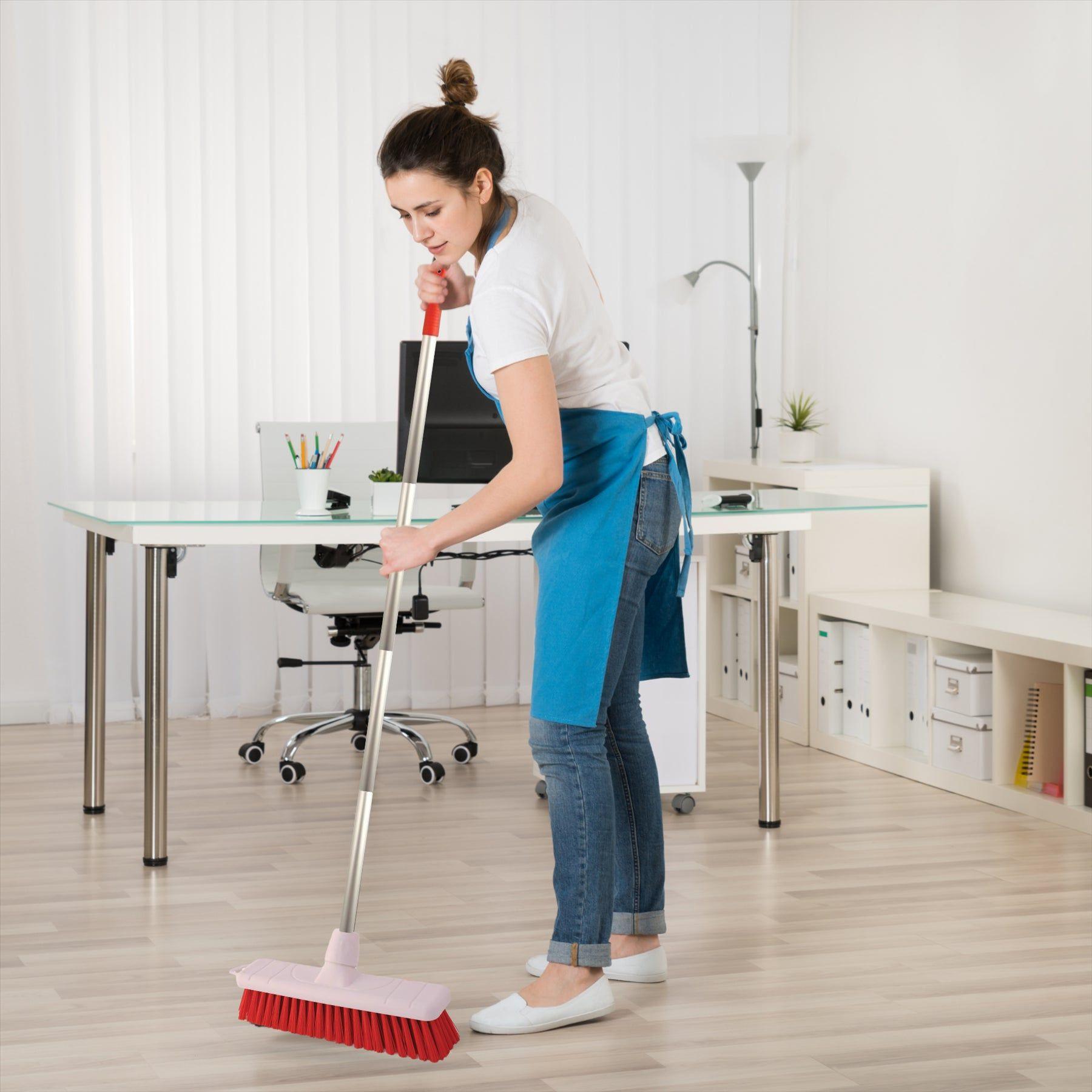 Red 12" Soft Colour Coded Food Hygiene Broom Head
