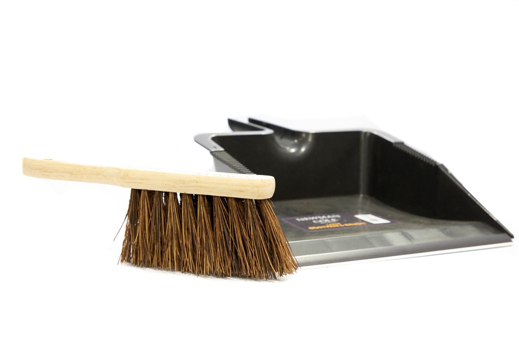 Newman and Cole Large Outdoor Garden Dustpan and Stiff Hand Brush Set
