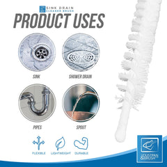 Flexible Drain & Sink Cleaning Brush | Pack of 2