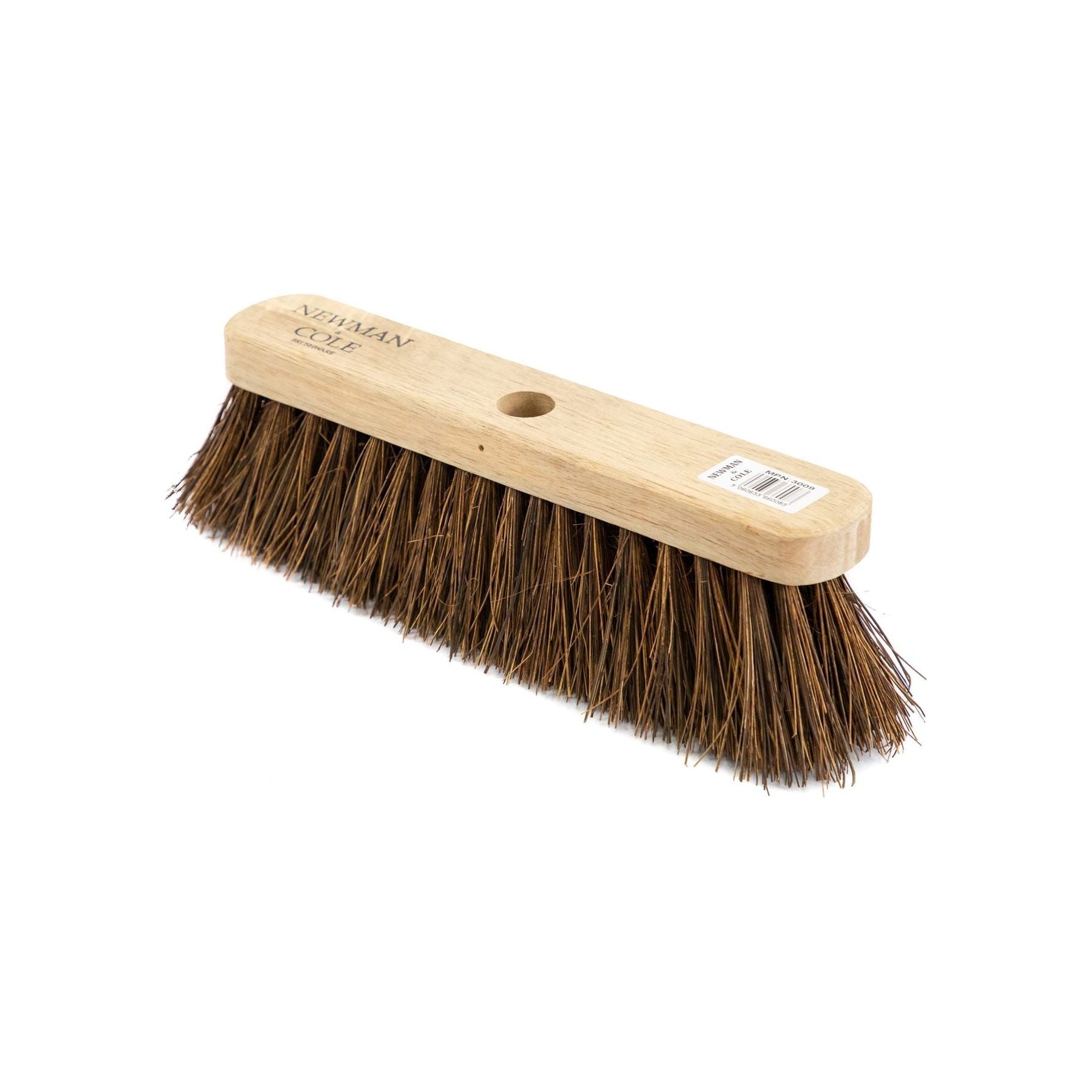 12" Newman & Cole Bassine Broom with Handle | Heavy Duty Garden Sweeper