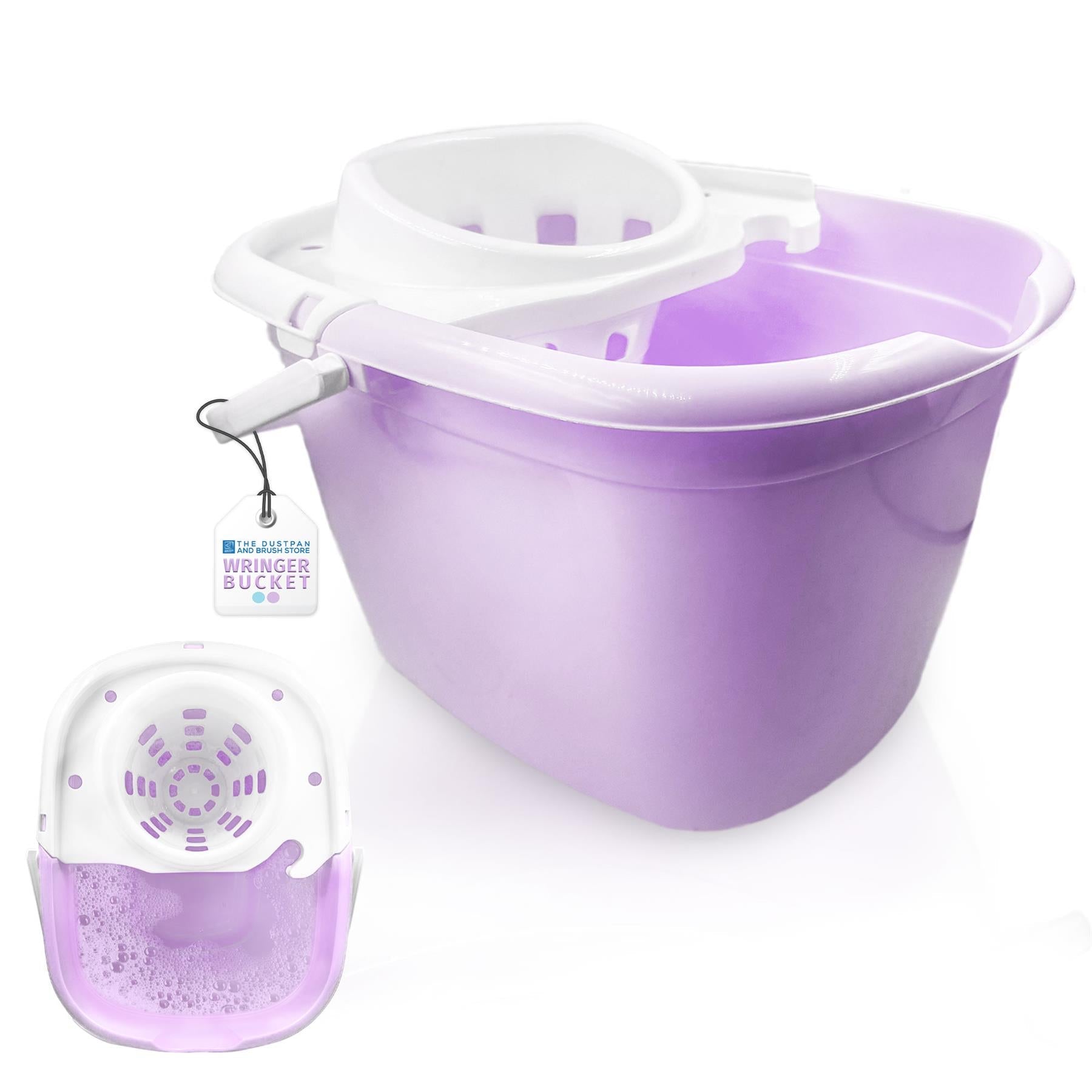 Lilac Mop Bucket with Wringer | 13L Cleaning Bucket