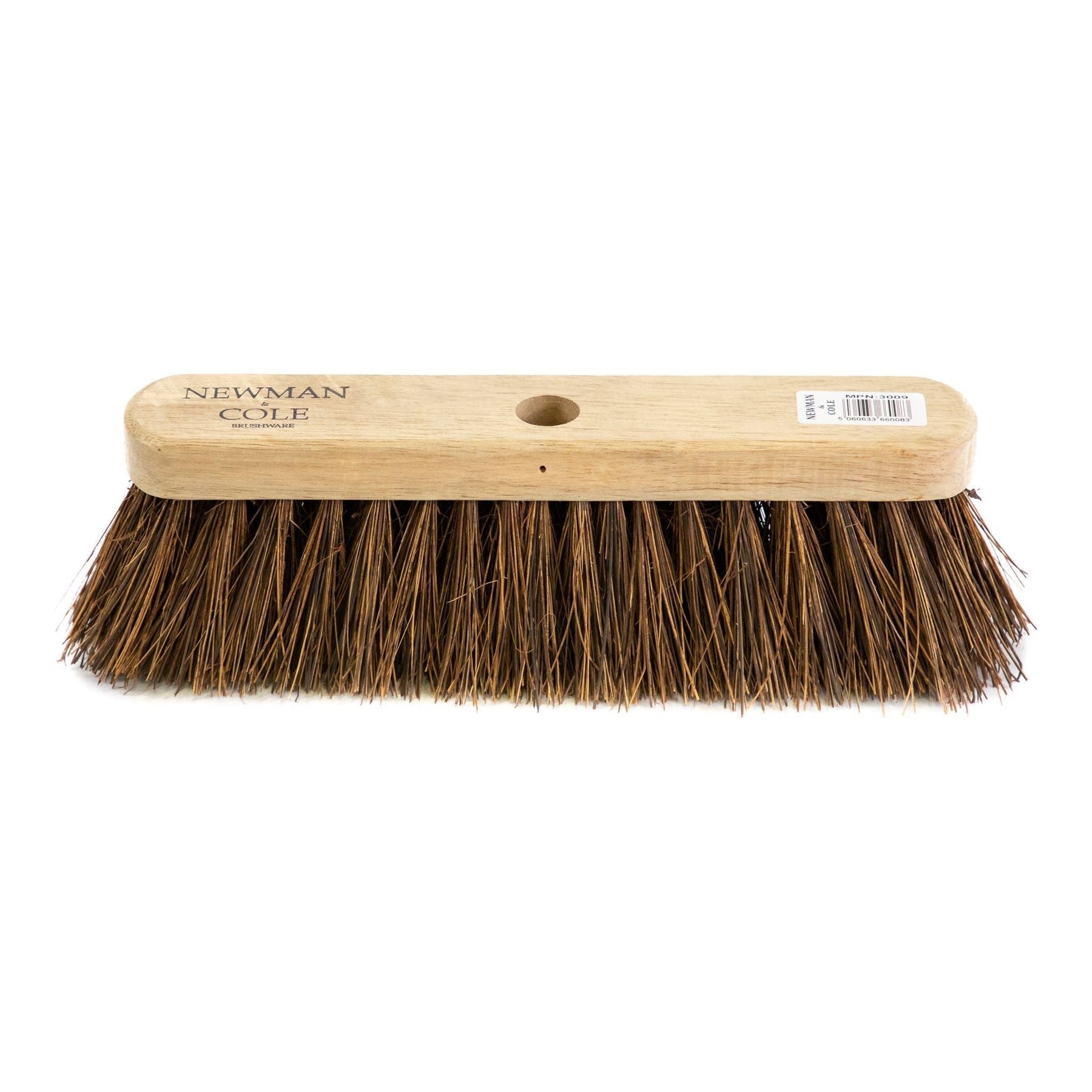 Newman and Cole 12" Stiff Natural Bassine Outdoor Broom Head
