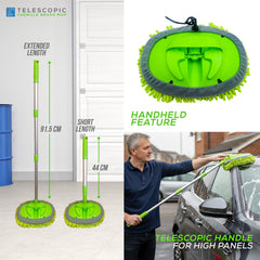 Chenille Car Wash Mop with Telescopic Handle