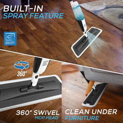 Spray Mop with 3 Washable Microfibre Mop Pads