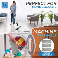 Spray Mop with 3 Washable Microfibre Mop Pads
