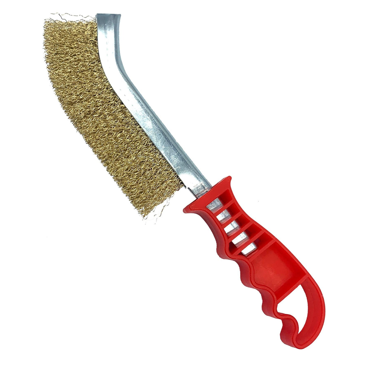 Brass Wire Brush with Wave Bristles | Single, 3 & 12 Pack Options