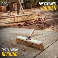 18" Newman & Cole Soft Coco Broom | Outdoor Decking Brush