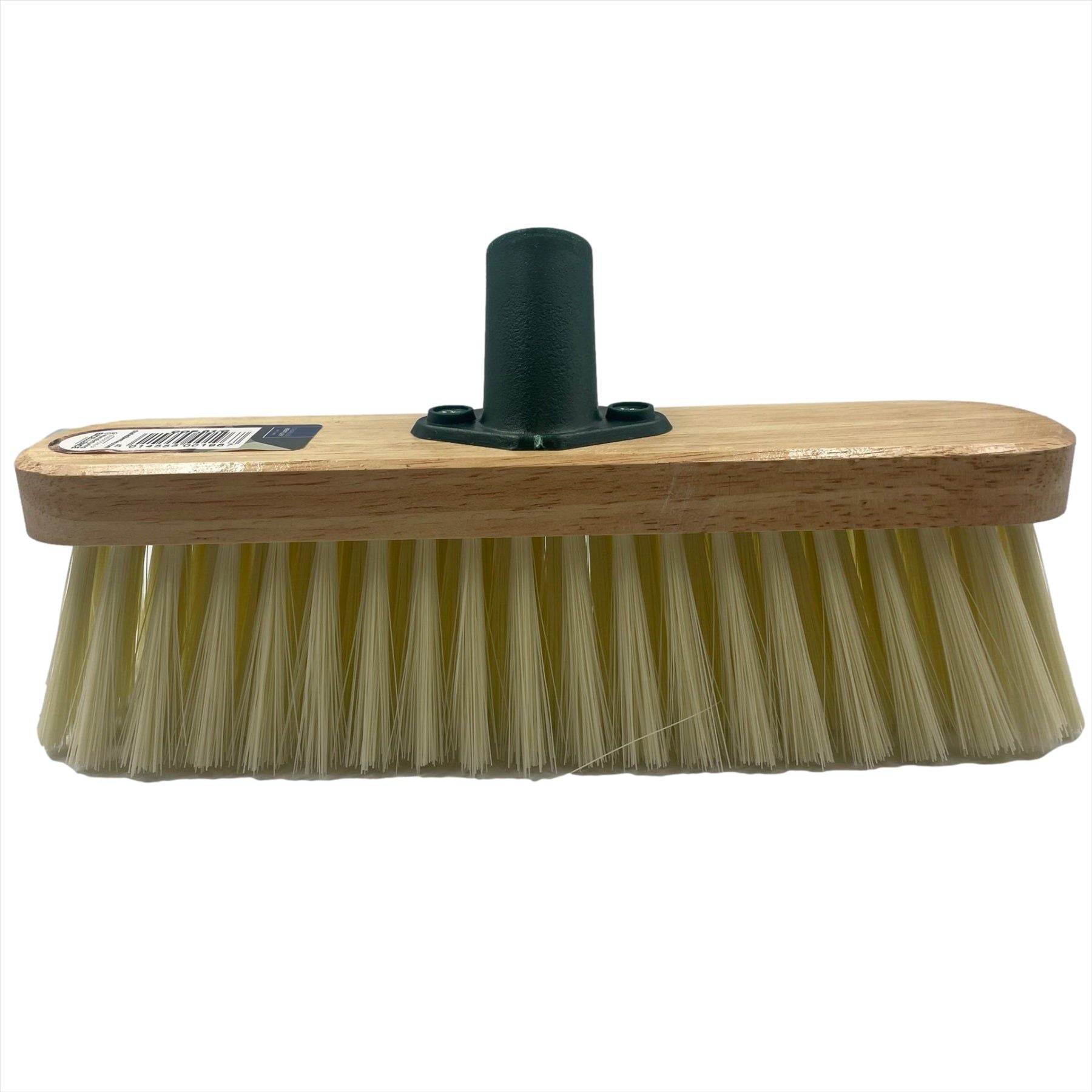 11" Soft Cream Synthetic Indoor Sweeping Brush with Wooden Handle