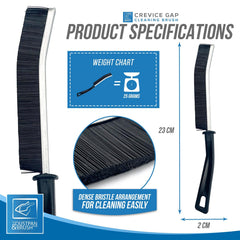 Narrow Long Gap Crevice Cleaning Brush - Single or Pack of 10