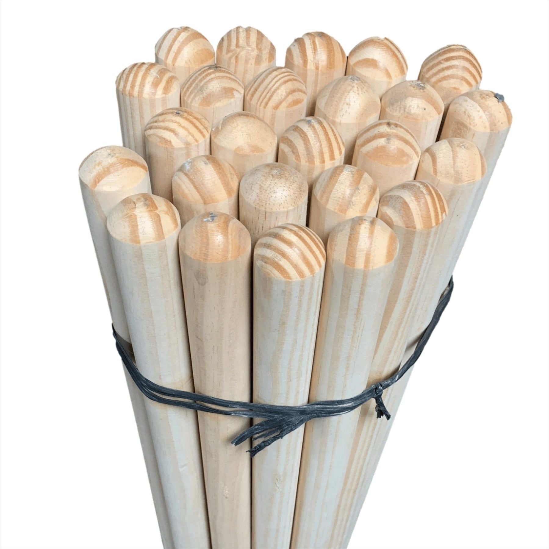 Pack of 25 Wooden Broom Handles 4ft (120cm) 1 1/8" (28-29mm)